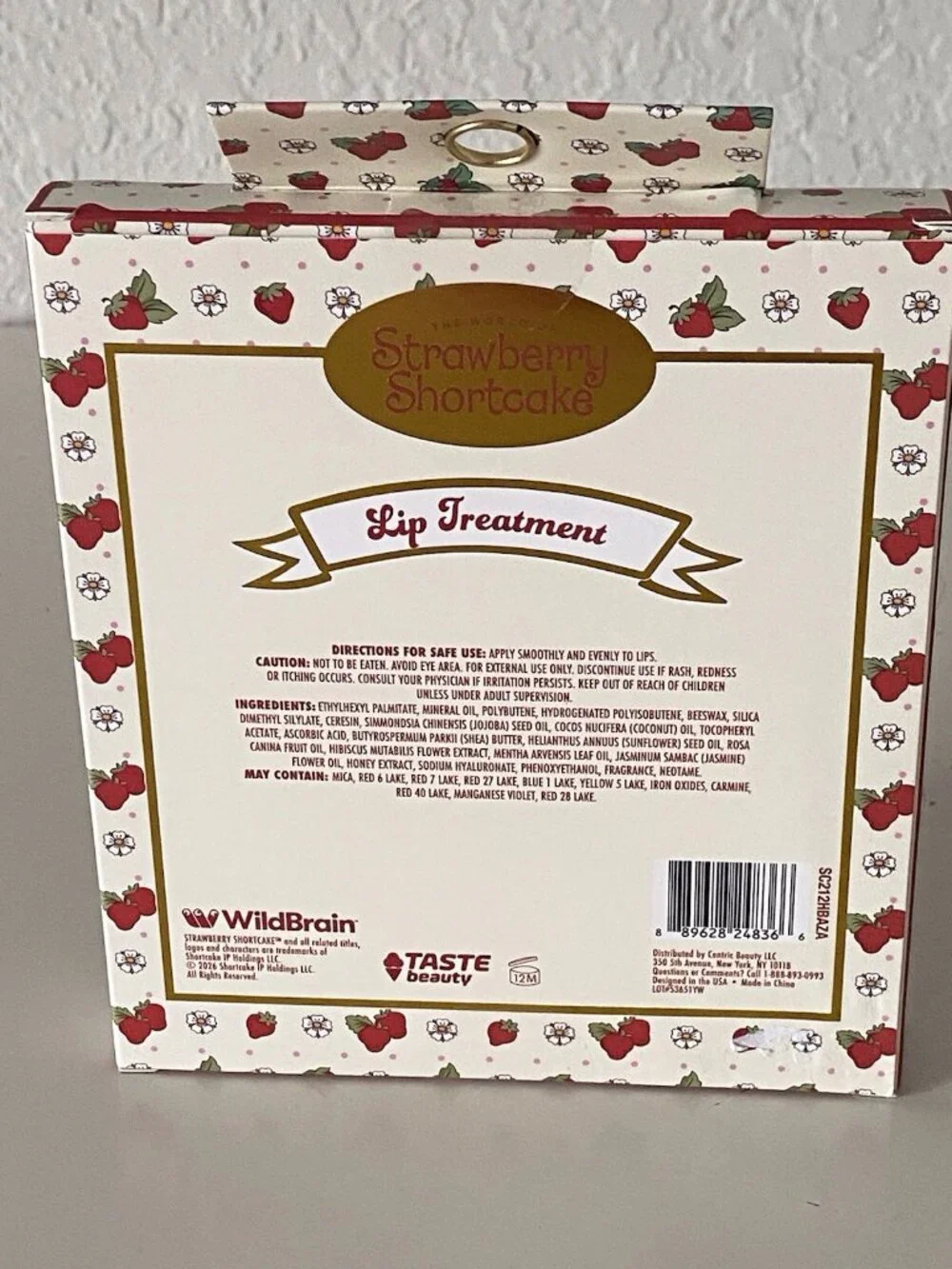 Set Of 3 Strawberry Shortcake Lip Treatment‎ Lime Chiffon Lemon Meringue W/Charm
